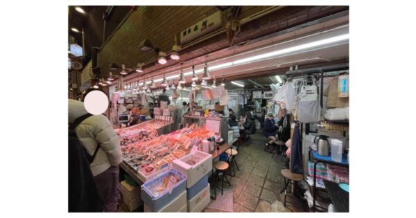 京都錦市場|木村鮮魚店 現吃帝王蟹 海膽 鮪魚大腹 活鮑魚 私房美食景點