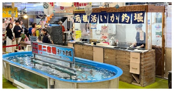函館朝市_駅二市場|元祖釣烏賊_活いか釣堀＆北海道私房美食景點
